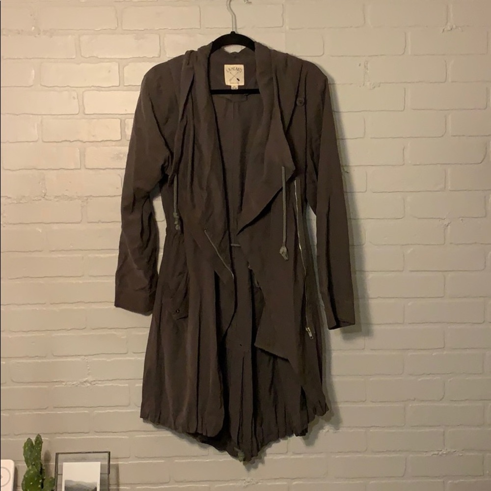Forest green hooded jacket